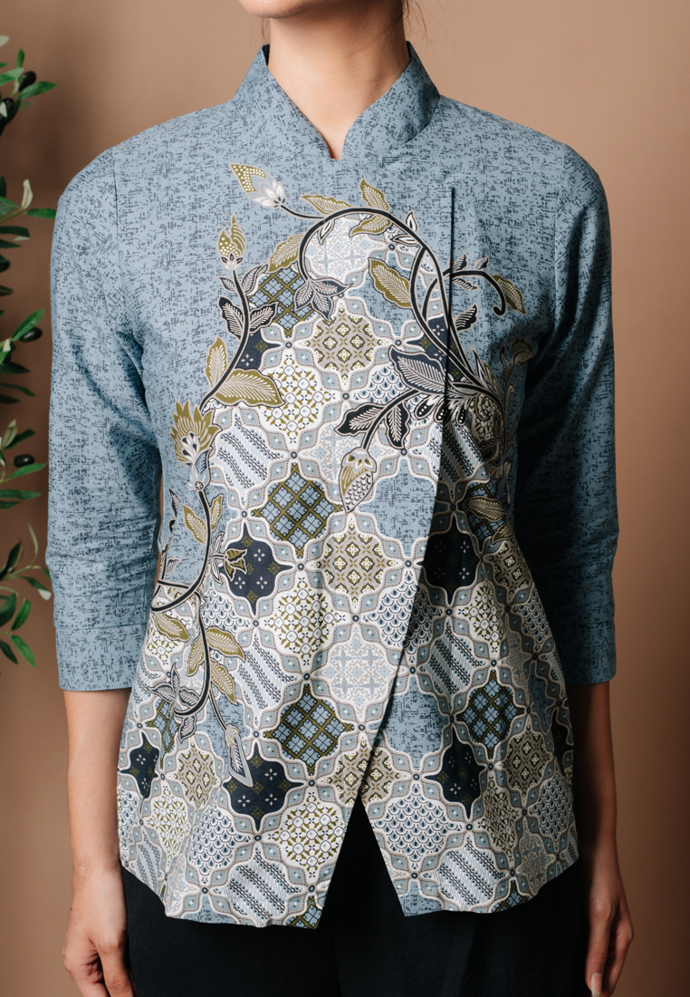 Hadinata Batik Wanita Superfine Blouse Bhalendra Bhiwanda-3